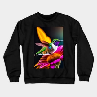 Storm Hummingbird Flying Animal Crewneck Sweatshirt